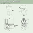 thumbnail image 3 of Miuara Elongated Tall Toilet 19 Inch for Seniors,ADA High Toilet for Bathroom,Two-Piece Single Flush 1.28 GPF,White, 3 of 4