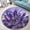 Amethyst, variant on Round Rug, Amethyst Nature Pattern Soft Washable Carpet, Non-Slip Floor Mat for Living Room Bedroom Home Decor 24 Inch