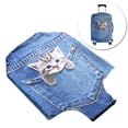 thumbnail image 3 of 26-28 Inch 3D Printed Luggage Cover Cat Pattern Stretchy Suitcase Cover Zipper Travel Luggage Cover, 3 of 7