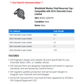 thumbnail image 2 of Windshield Washer Fluid Reservoir Cap - Compatible with 2016 Chevy Cruze Limited, 2 of 2