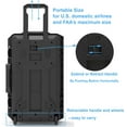 thumbnail image 3 of Regetek Waterproof Hard Case with Customized Foam & Wheels, 22 x 14 x 10 Inch Wheeled Rolling Case for Camera, Lenses, Dual DJI Mavic/Air/Mini drones, Gear, Equipment,Roller Case Shockproof IP67, 3 of 7