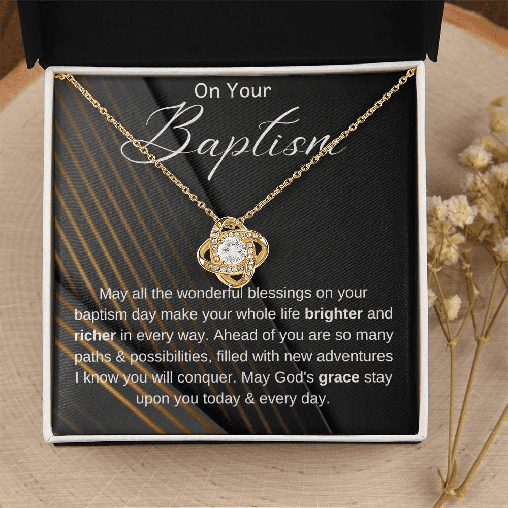 Baptism Gift, Baptism Gift Necklace, Adult Baptism Gift Necklace, Baptism Keepsake, LDS Gift, Baptism Jewelry, On Your Baptism Gift Necklace