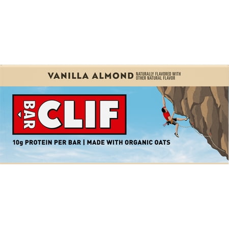 CLIF BAR CAFFEINATED ENERGY PROTEIN BARS, VANILLA ALMOND, 5 PACK