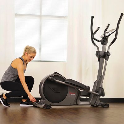 Buy Sunny Health Fitness Magnetic Elliptical Trainer Elliptical Machine With Device Holder Programmable Monitor And Heart Rate Monitoring High Weight Capacity Online In Indonesia 464221880