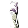 thumbnail image 3 of Koetsier, Albert 7x14 Black Modern Framed Museum Art Print Titled - Calla Lily in Purple - Faith, 3 of 5