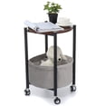 thumbnail image 2 of End Table with Storage Small Round Sofa Side Tables for Living Room, 2 of 7