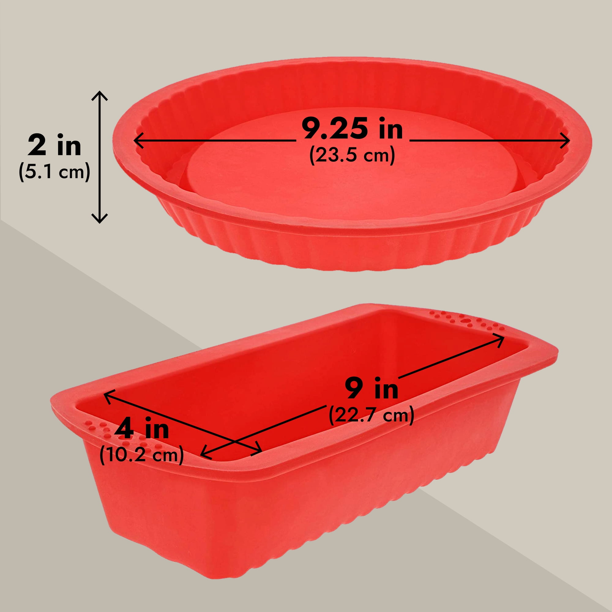 Trademark 11 in. x 1.5 in. Silicone Bakeware Set in Pink (18-Piece)  82-18700-PUR - The Home Depot