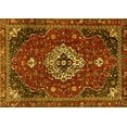 thumbnail image 1 of Ahgly Company Indoor Rectangle Medallion Yellow Traditional Area Rugs, 2' x 3', 1 of 4