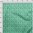 thumbnail image 3 of oneOone Viscose Jersey Mint Green Fabric Floral Fabric For Sewing Printed Craft Fabric By The Yard 60 Inch Wide, 3 of 4