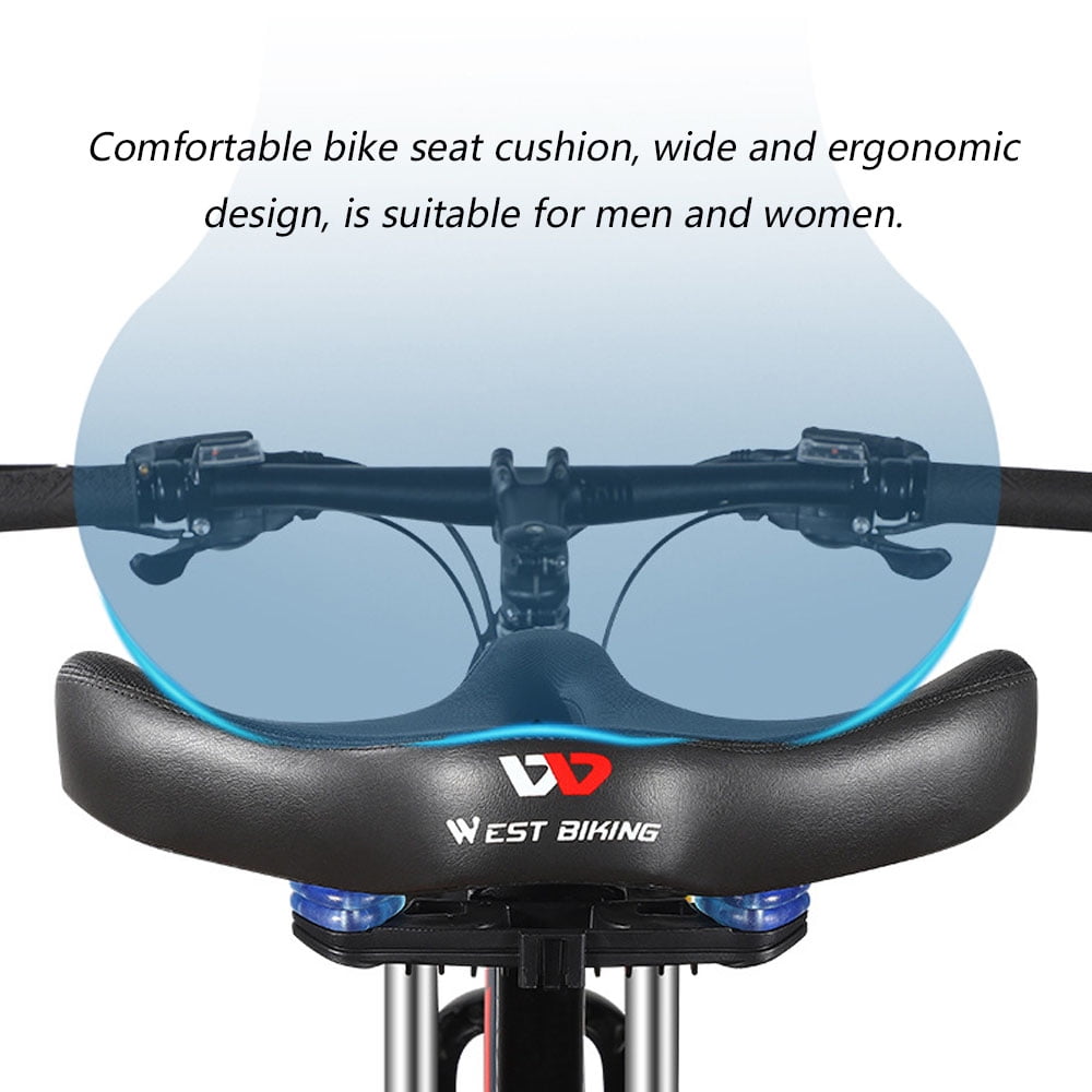 WEST BIKING Widen Ergonomic Bicycle Saddle Comfort Cushion Cycling Bike Saddle