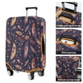 thumbnail image 5 of Stretch Luggage Cover M(22-24in)– Elastic Travel Suitcase Protector with Handle Openings & Bottom Closure, Washable Polyester Spandex Cover for 18"-32" Suitcases, S/M/L/XL Size, 5 of 6
