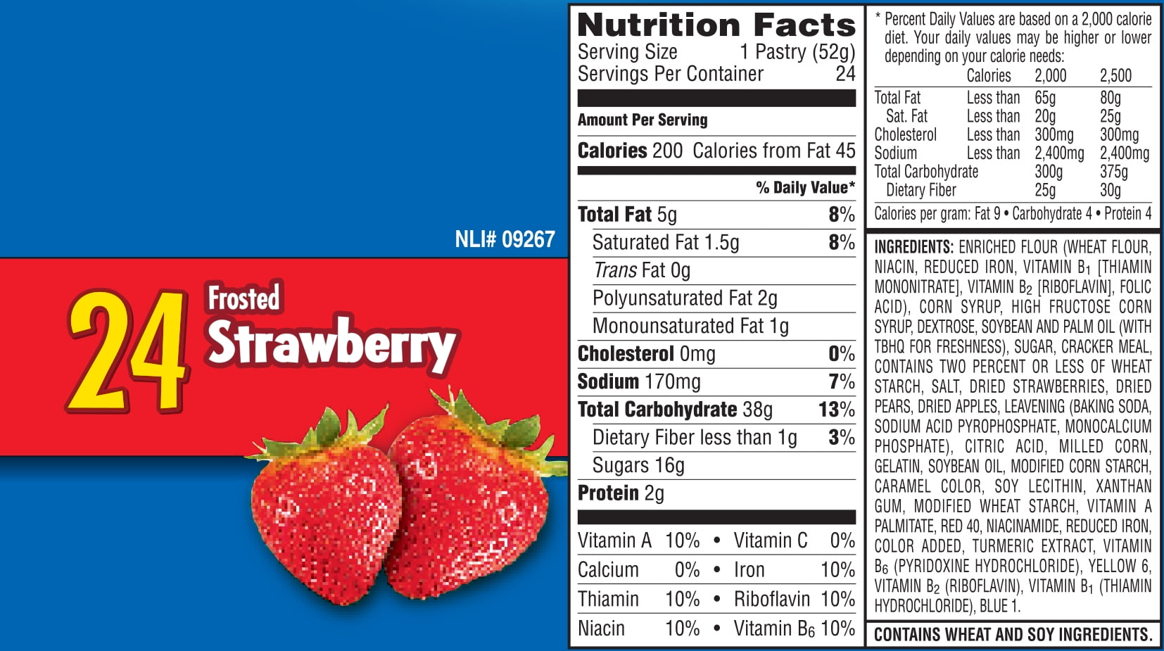 Pop Tart Nutrition Facts Strawberry Nutrition Ftempo