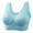 Sky Blue, variant on cocolona Womens Plus Size Sports Bras Seamless Wireless Breathable Bras Stretch Comfy Running Yoga Bras