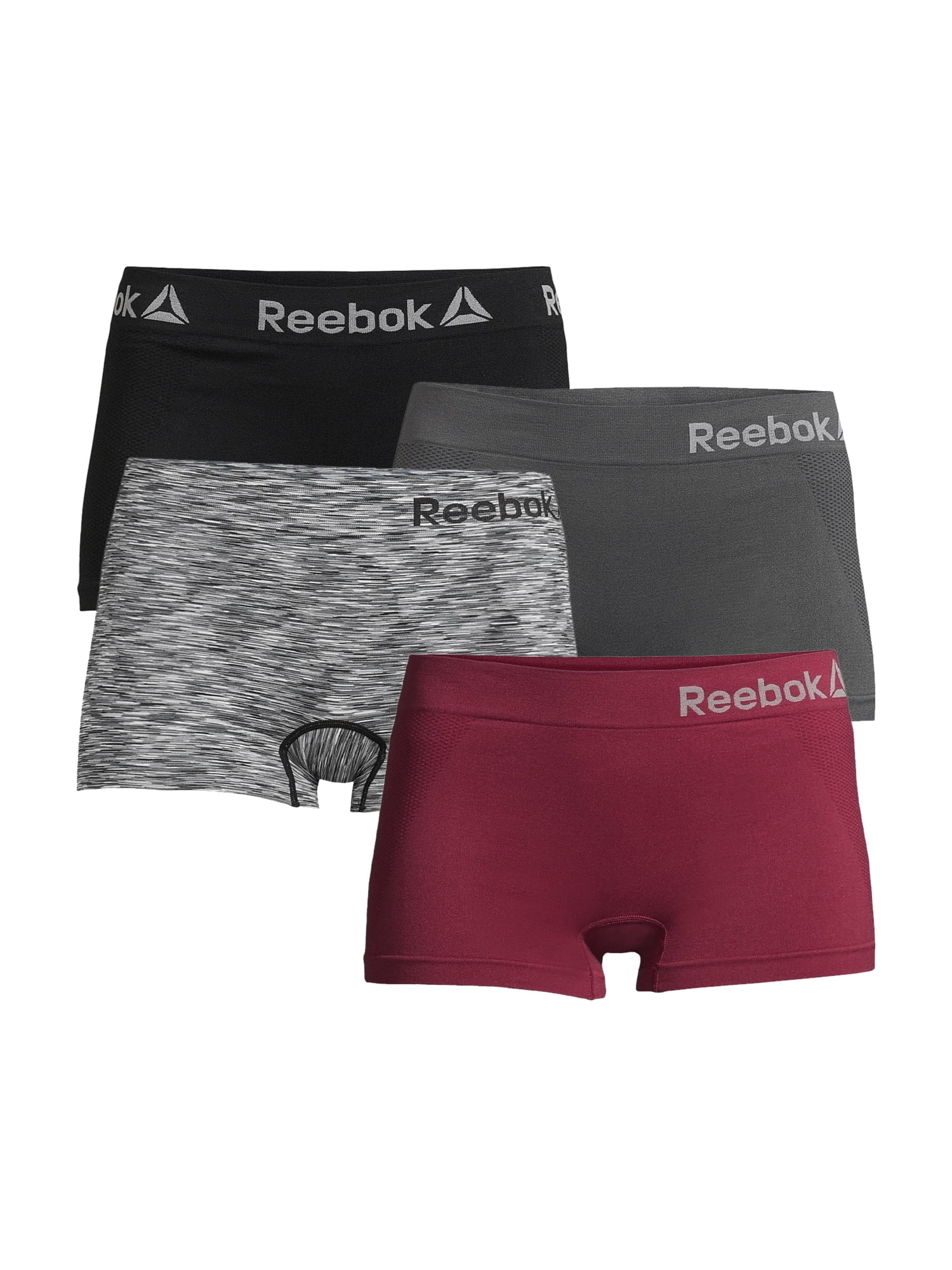 Reebok - Reebok Women's Seamless Boyshort Panties, 4-Pack - Walmart.com ...