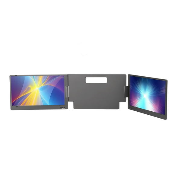 Portable Monitorfor Laptop,14in Triple Portable Monitor Laptop Dual Screen Triple Portable Monitor Stylish and Modern