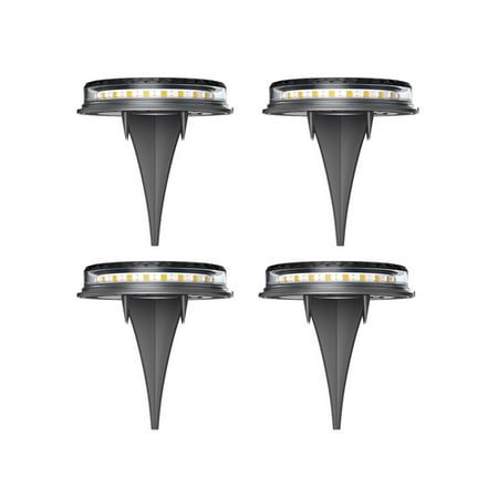 

Solar Ground Lights with 17 LED Lamp Beads Warm Light Outdoor Solar Disk Lights Waterproof In-Ground Lights Solar Garden Lights Landscapes Lights