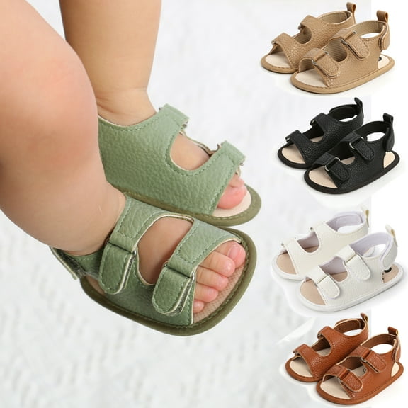 URMAGIC 0-18M Baby Boys Girls PU Leather Sandals Lightweight Anti-slip Summer Shoes