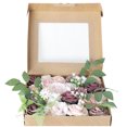 thumbnail image 1 of KAKOWELY 1 caja de ramo de rosas artificiales, ramo navideño, caja de regalo, ramo decorativo, 1 of 4