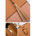 thumbnail image 2 of JUYGO Women Chic Vintage Tote Handbag Satchel 4pcs Purse Set Tassel Hobo Shoulder Bag Mini Clutch, 2 of 6