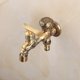 thumbnail image 5 of Extended version of double outlet faucet antique copper carved faucet bathroom mop faucet machine, 5 of 5