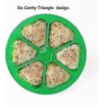 thumbnail image 2 of 6 Cavity Tri Sushi Maker Mold Onigiri Rice Ball Press Maker Non-stick Mould Kit Ing Tools, 2 of 3