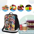 thumbnail image 4 of Portable Bento Cooler Bag for Men, Foil Interior Meal Prep Carrier with Detachable Shoulder Strap and Smooth Zippers, 4 of 6