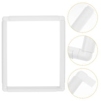 OFFIGAM White Plastic Embroidery Hoop Holder for Cross , Sewing, and Craft Accessories Organizer