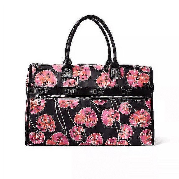 Diane Von Furstenberg Kimono Leaf Weekender Duffel Tote Bag