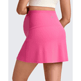 thumbnail image 3 of G4Free BareFeel Maternity Tennis Skirt with 2 Pockets Inner Shorts Over The Belly Stretchy Pregnancy Workout Skorts Golf, 3 of 8