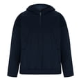 thumbnail image 4 of Hoodie Mens Shirts Hooded Drawstring Adjustable Shirt Men Casual Long Sleeve Solid Pullover Pockets Half Zipper Sport Hoodie Hoodie Coat Everyday,Streetwear,Outdoor Sports Clothing Shirts For Men, 4 of 6