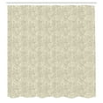 thumbnail image 3 of Ambesonne Tropical Shower Curtain, Botanical Exotic Leaves, 69"Wx75"L, Pale Sepia and Cream, 3 of 5