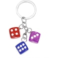 thumbnail image 4 of Magic 8 Ball Dice Keychain - y2k Lucky Star Dice Billiards Twinkling Stars a Pendant - Car Backpack for Handbags Women Men, 4 of 5