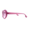 thumbnail image 3 of Mod Womens Oval Dimensional Beveled Plastic Sunglasses All Purple, 3 of 4