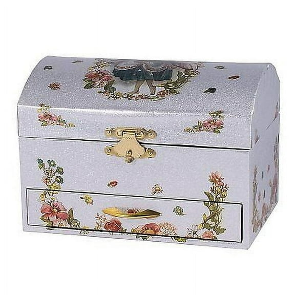 Flower Ballerina Jewelry Music Box, Plays "Swan Lake", by Broadway Gifts