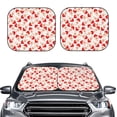 thumbnail image 2 of Windshield Sun Shade, Cute Mushroom Foldable Car Sun Shade Windshield For Front, 2 Pieces, 2 of 4