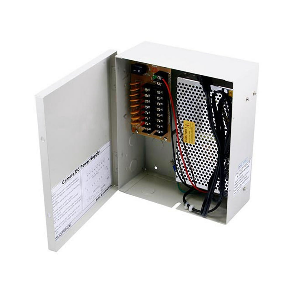 Monoprice 8Channel CCTV Security Camera Power Supply 12VDC/13A