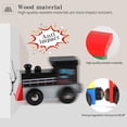 thumbnail image 4 of Juego de trenes de madera Wondertoys magnético de 16 piezas para niños pequeños, 4 of 9