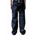 thumbnail image 2 of Men's Baggy Fit Streetwear Cotton Jeans Straight Leg Denim Pants MADE IN USA (Super Dark, 32W x 32L), 2 of 2