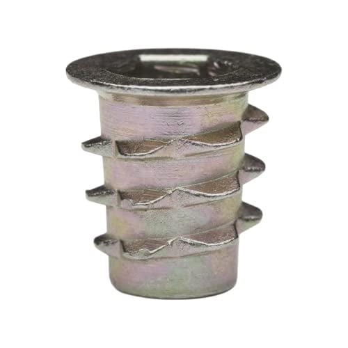 E-Z Hex? - Threaded Insert for Soft Wood - Flanged - 1/4-20 x 13mm (Pack of 100)