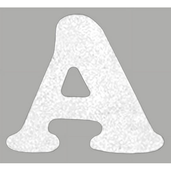 Soft Flock Iron-On Letters 1.5" Cooper-White, Pk 2, Dritz