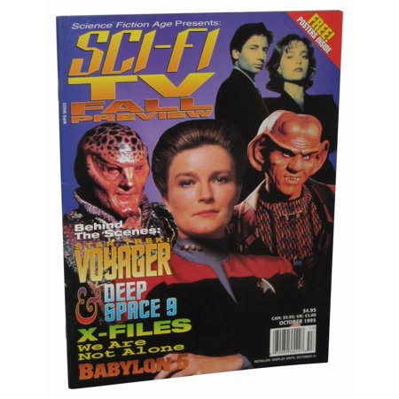 Science Fiction Age Sci-Fi TV Fall Preview October 1995 Magazine Book w/ Poster