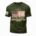 thumbnail image 4 of KPOPLK Men's Tee Shirt 1776 Independence Day 4th of July USA Graphic Flag Print T-Shirt（AGXL）, 4 of 5