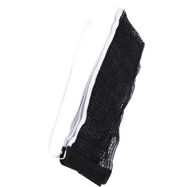 Filet de Tennis de Table en Polyester Coton Noir Durable Filet de Tennis de Table Remplacement Entraînement Entraînement
