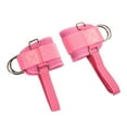 thumbnail image 4 of 2 piezas Máquina de cable Correas de tobillo contra el tobillo Correa de tobillo Ajuste de tobillo ajustable para gimnasio Fitness Extensión de pierna Rosa, 4 of 8