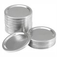 thumbnail image 1 of 24pcs Regular Mouth Mason Jar Lids Leak Proof Split-Type Canning Jar Caps, 1 of 9