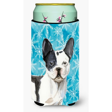 

Carolines Treasures BB9442TBC Black White French Bulldog Winter Tall Boy Beverage Insulator Hugger Tall Boy multicolor
