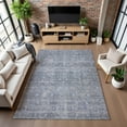 thumbnail image 7 of Addison Rugs Mayfield Premium Machine Washable Transitional Geometric Blue Rectangle Rug, 3' x 5', 7 of 7