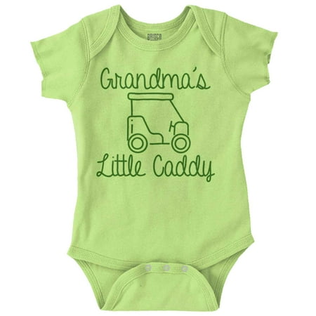 

Grandmas Little Caddy Cute Golfing Romper Boys or Girls Infant Baby Brisco Brands 18M