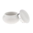 thumbnail image 2 of Pequeña cerámica tarro cosmético pot crema loción polvo bálsamo labial envase vacío Blanco shamjiam Tarro contenedor de maquillaje, 2 of 7