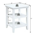 thumbnail image 5 of Convenience Concepts Tribeca End Table with Shelves in White Wood Finish, 5 of 6